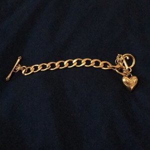 Juicy Couture gold toggle bracelet